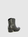 Botins Texanas em Pele Preta